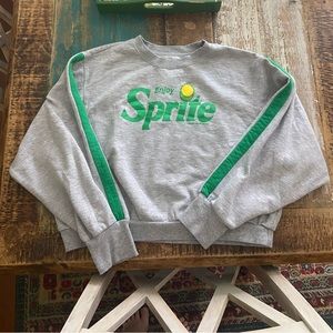 Cropped Sprite crew neck sweatshirt